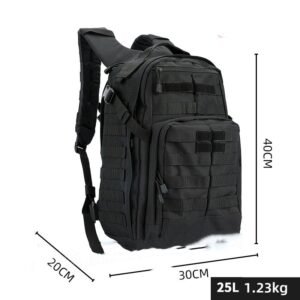 Assault Tactics Backpack Outdoor Army Fan Hiking – Black