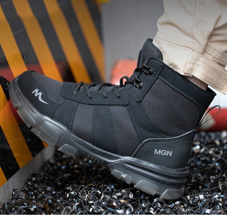 Labor Protection Shoes Anti-smash Anti-puncture Protective Shoes High Top - Image 6