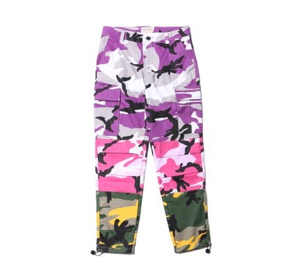 Tri Renk Camo Patchwork Kargo Pantolon Erkekler Baggy Taktik Pantolon Hip Hop Rahat Cep Pantolon Kamuflaj Streetwear Yeni - Image 4