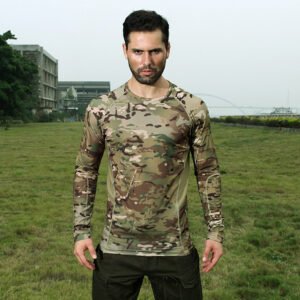 Tactical camouflage T-shirt – Light Green, XXL
