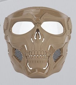 Party Game Skull Tactical Gear – Coffee, One size