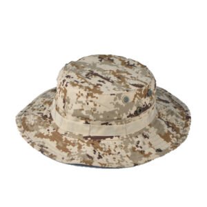 Round hat outdoor leisure camouflage round hat – Desert
