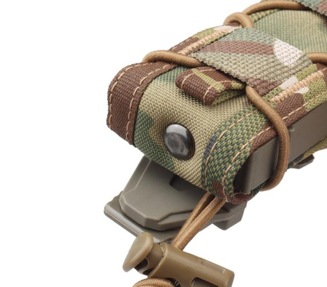 Real CS Tactical 9MM Elastic Functional Outdoor MOLLE Torch Tool Storage Waist Bag - Image 5