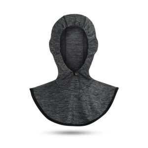 Sun Protection Headgear Neck Protection Adjustable Sunshade – XTJ62 Charcoal Ash, One size