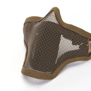 Steel Wire Half Face Tooth Guard Protective Mask – Sand color