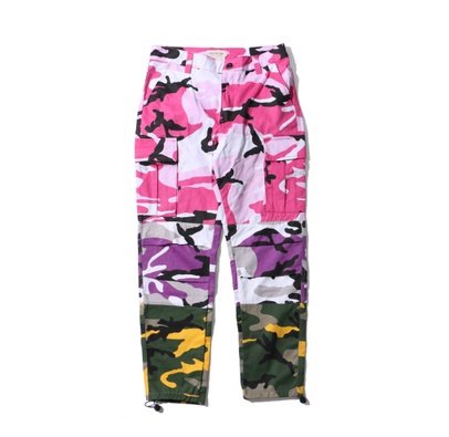 Tri Renk Camo Patchwork Kargo Pantolon Erkekler Baggy Taktik Pantolon Hip Hop Rahat Cep Pantolon Kamuflaj Streetwear Yeni - Image 6