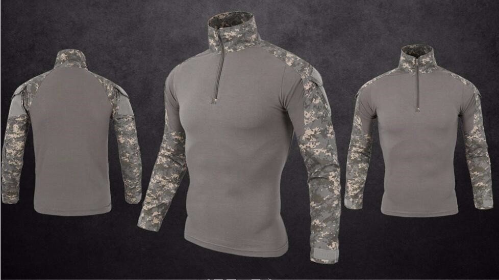 Army Tactical Military Uniform Airsoft Camouflage War Proven Shirt Fast Attack Long Sleeve Shirt War Strike - Image 4