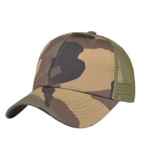 Summer Camp Outdoor Cotton Camouflage Baseball Hat – Sand camouflage, adjustable