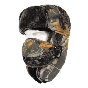 Thickened ear protection color matching cap – Grey