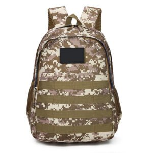 Camouflage Backpack Outdoor Large-capacity Backpack Male And Female Student School Bag – Brown
