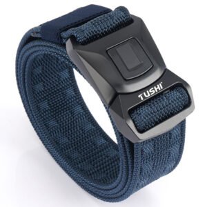 Quick Release Buckle Men’s Tactical Belt – Blue