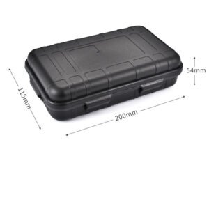 Outdoor Survival Kit Box Shockproof Waterproof Sealed Storage – Super black