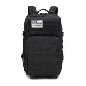 Sports Travel Backpack Army Fan Tactical Camouflage Backpack Sports Outdoor Backpack Travel Bag – Black