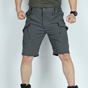 Summer Tactical Five-point Thin Shorts Men – Gray, XXXL