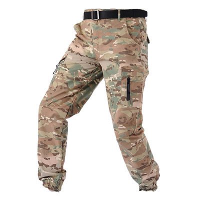 Camouflage Tactical Pants Lattice Fanshui 65 35 Plaid Tactical Pants Drawstring Feet - Image 4