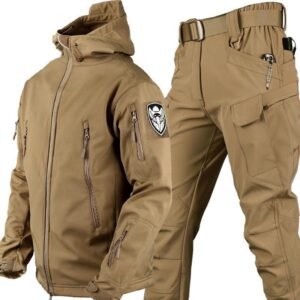 Same Outdoor Clothes Special Forces Camouflage Training Clothes – Brown Khaki, XL