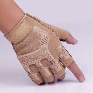 Sports tactical half-finger cycling gloves – Sand