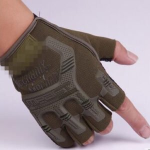 Sports tactical half-finger cycling gloves – Army Green