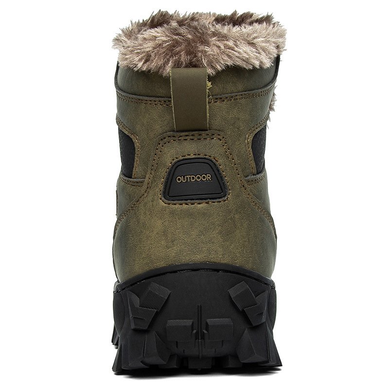 Men's Plus Size Warm High Top Outdoor Cotton Shoes - Image 4