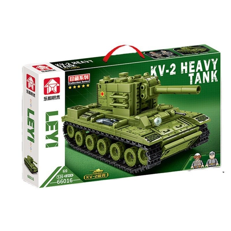 Building Block Military Heavy Tank Small Particle Assembly Children's Puzzle Toy Boy - Image 4