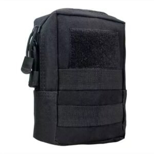 Tactical Dog Clothes Quick Disassembly Dog Vest Outdoor Pet Training Clothes – Black storage bag, 16.5x12x5.5cm