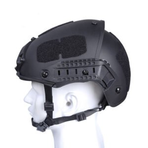 Tactical field equipment protective solid color helmet – Black