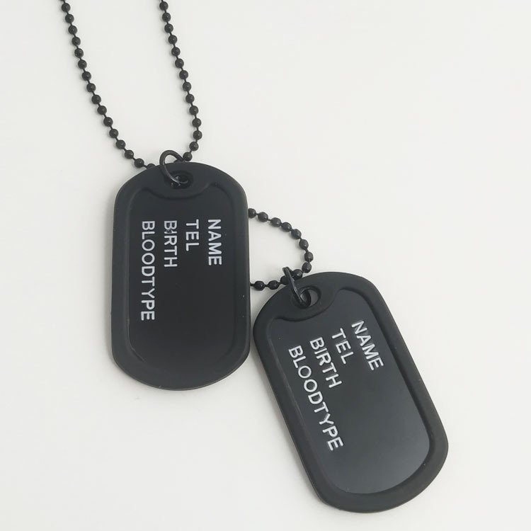 Stainless steel dog brand titanium steel army brand - Image 3