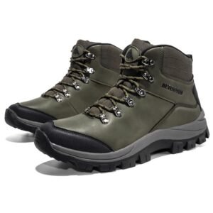 Outdoor Waterproof Non-slip Hiking Shoes For High-top Hiking – Green, 40