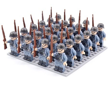 Military BuildingBlock Minifigures Phalanx Suit Camouflage Rifle - Image 10