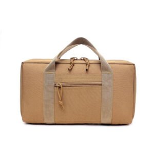 Tactical Gun Bag Storage Bag Tactical Pistol Bag Portable Men’s Sports Field Army Fan Bag Invisible Gun Bag – Khaki, 15inches