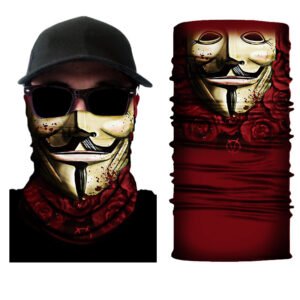 Skull Half Face Series Magic Headband Seamless Protective Warm Scarf Outdoor Equipment Mask – Style4