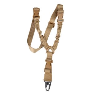 Single Point Tactical Strap Real CS Tactical Harpoon Line Military Fans Outdoor Crossbody Safety Rope – Khaki