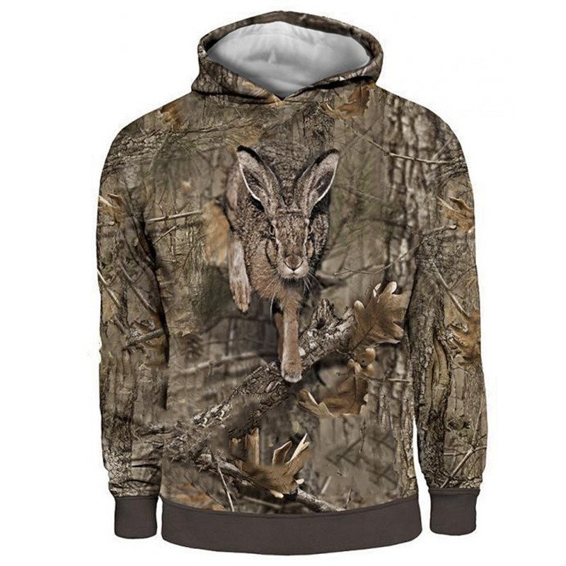 Hunting Camouflage Duck 3D Printed Hooded Sweatshirt - Image 4