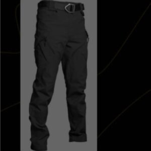 Spring and Autumn IX7 tactical trousers men’s self-cultivation 9 special forces army fan pants outdoor overalls multi-pocket straight training pants – ix9 black, XL