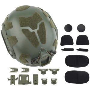 Tactical Full Protection Thickened Impact Helmet – OD
