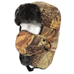 Thickened ear protection color matching cap – Yellow