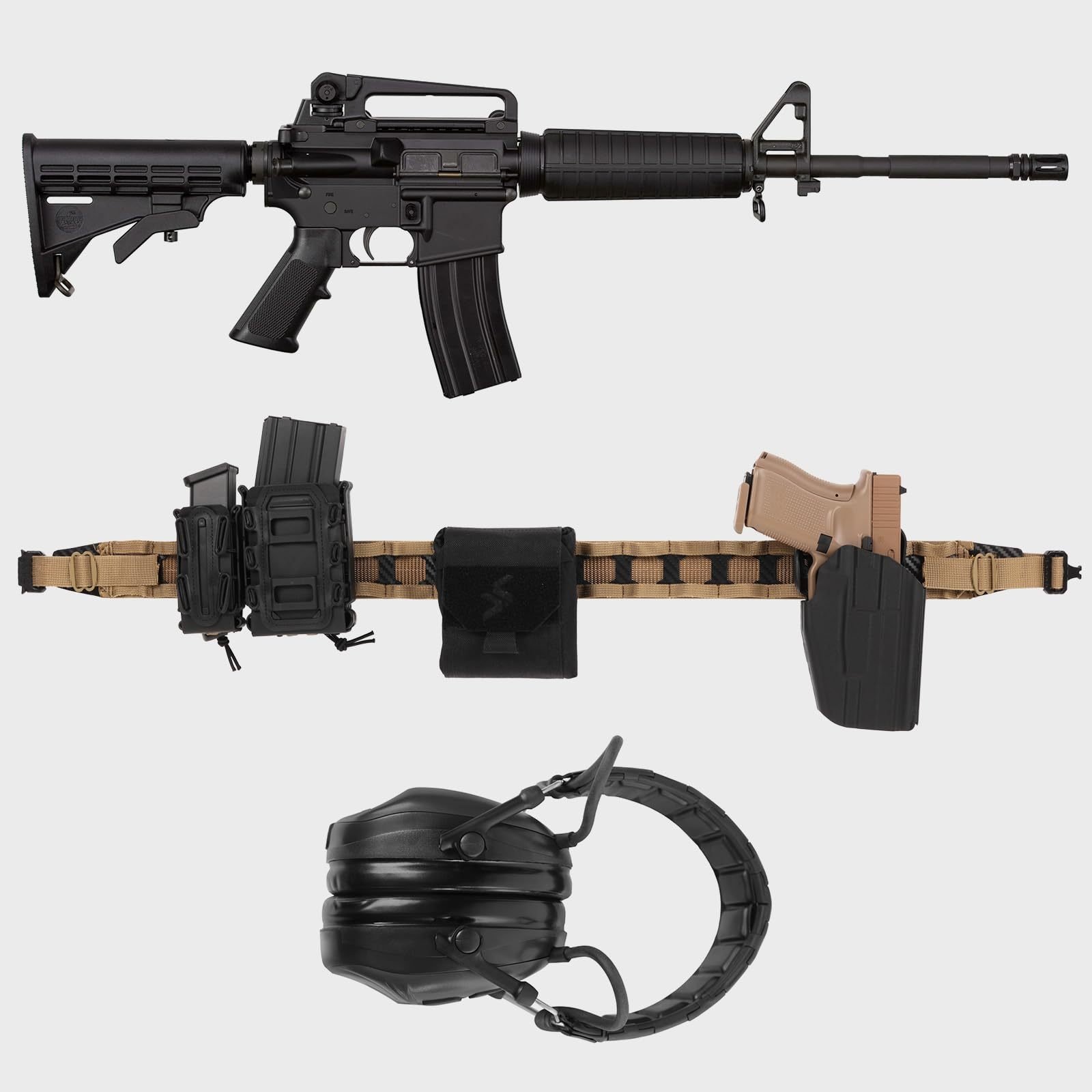 Tactical Belt MOLLE Battle Belt With Quick Release Buckle, Low Profile Laser-Cut Battle Belt For Range - Image 2