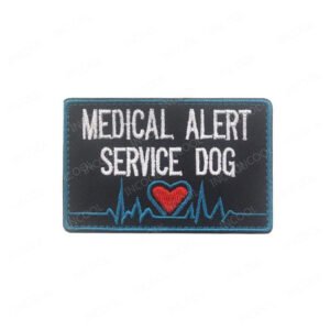 Service Dog Badge Tactical Dog Vest With Embroidery Velcro Patch Cloth Patch – 1 Style