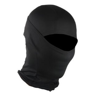 Solid Color Quick-drying Breathable Mask Tactical Protective Headgear Outdoor Cycling Full Face Protection – Black, Free Size