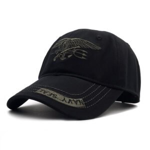 Camouflage baseball cap – Black