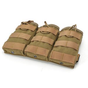 Vest accessory bag hanging bag nylon military fan storage bag small bag – Khaki, 22×2.5×15.5cm
