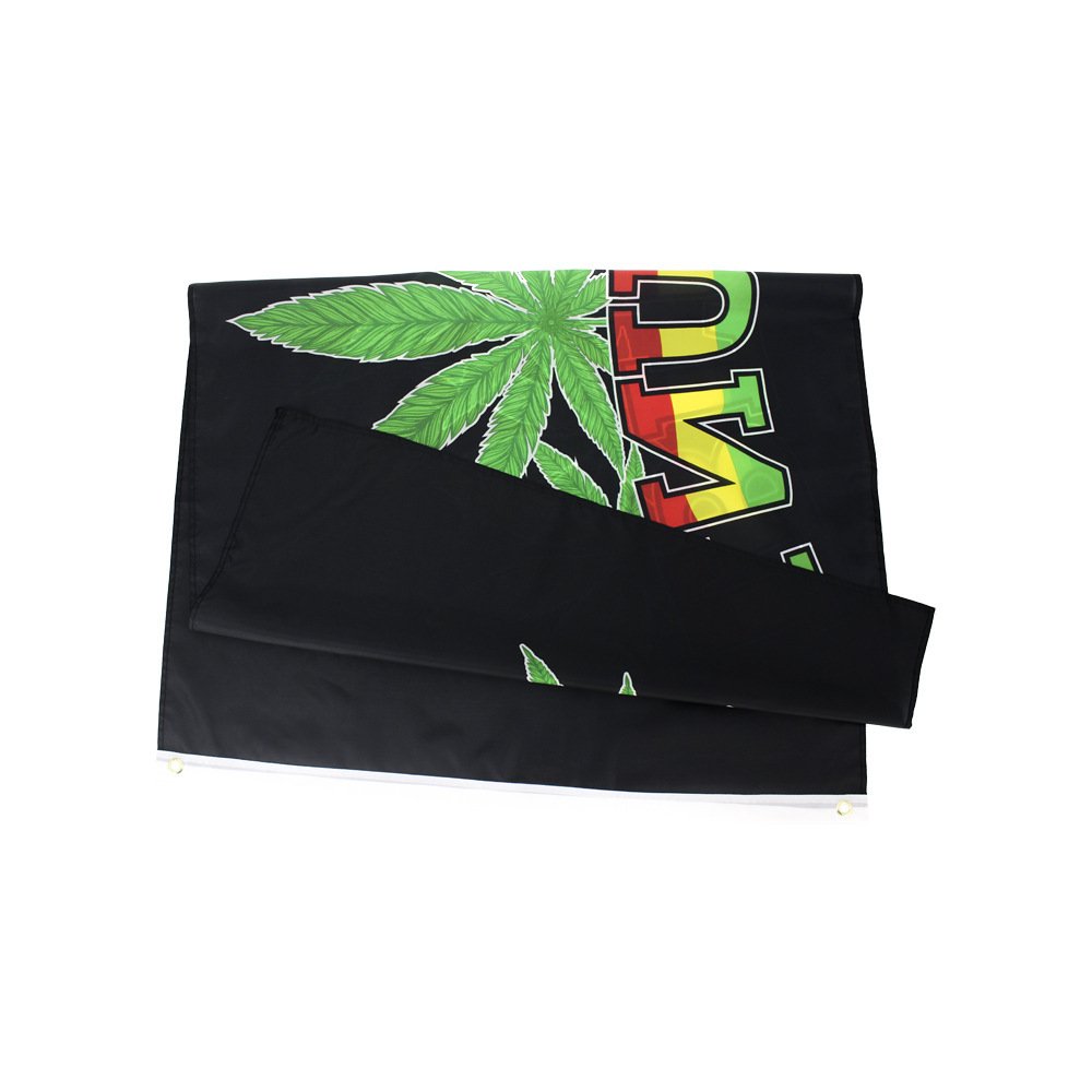 Rectangular Green Leaf Character Blunt Flag - Image 4