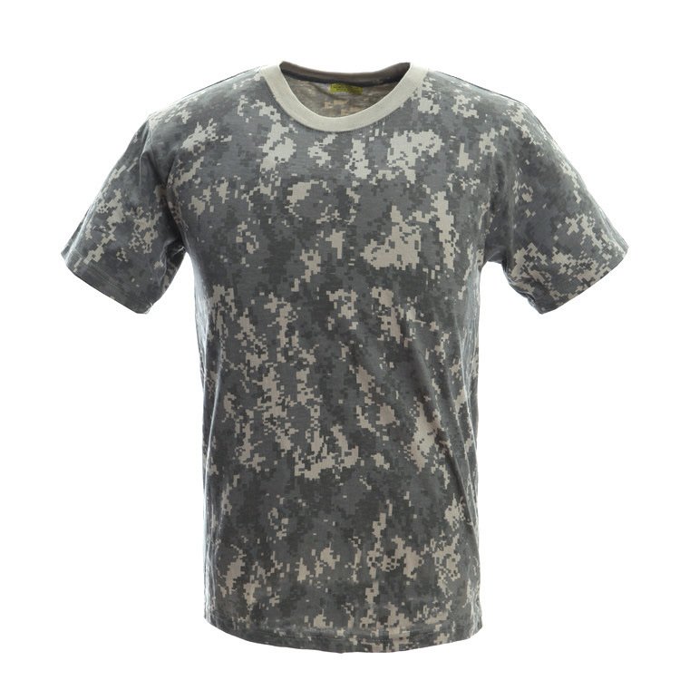 Summer Cross-border European Size Outdoor Army Fan Round Neck Tactical Top Half Sleeve Men's Cotton Tactical Camouflage T-shirt Short Sleeve - Image 8
