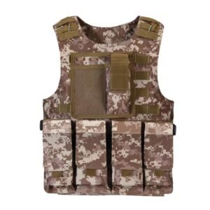 Security Training Vest Field Protective Equipment Is Scratch-resistant And Wear-resistant – Desert digital, One size