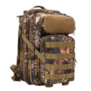 Tactical Backpack Outdoor Mountaineering Hiking CS Army Fan 3P Attack Backpack – Maple leaf camouflage, 30L