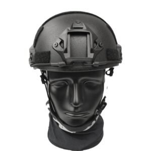 Anti-smashing Tabby Winter And Summer Military Fan Army Training Helmet – Black