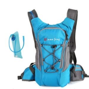 Sports outdoor bag bicycle riding water bag backpack Mountain hiking travel hiking shoulder bag bag – Blue