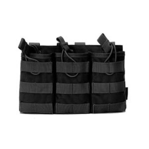 Vest accessory bag hanging bag nylon military fan storage bag small bag – Black, 22×2.5×15.5cm
