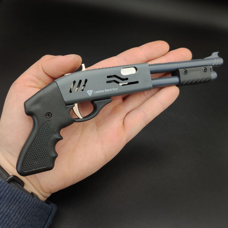 Plastic Rubber Band Gun Miniature Decoration Soft Bullet - Image 4