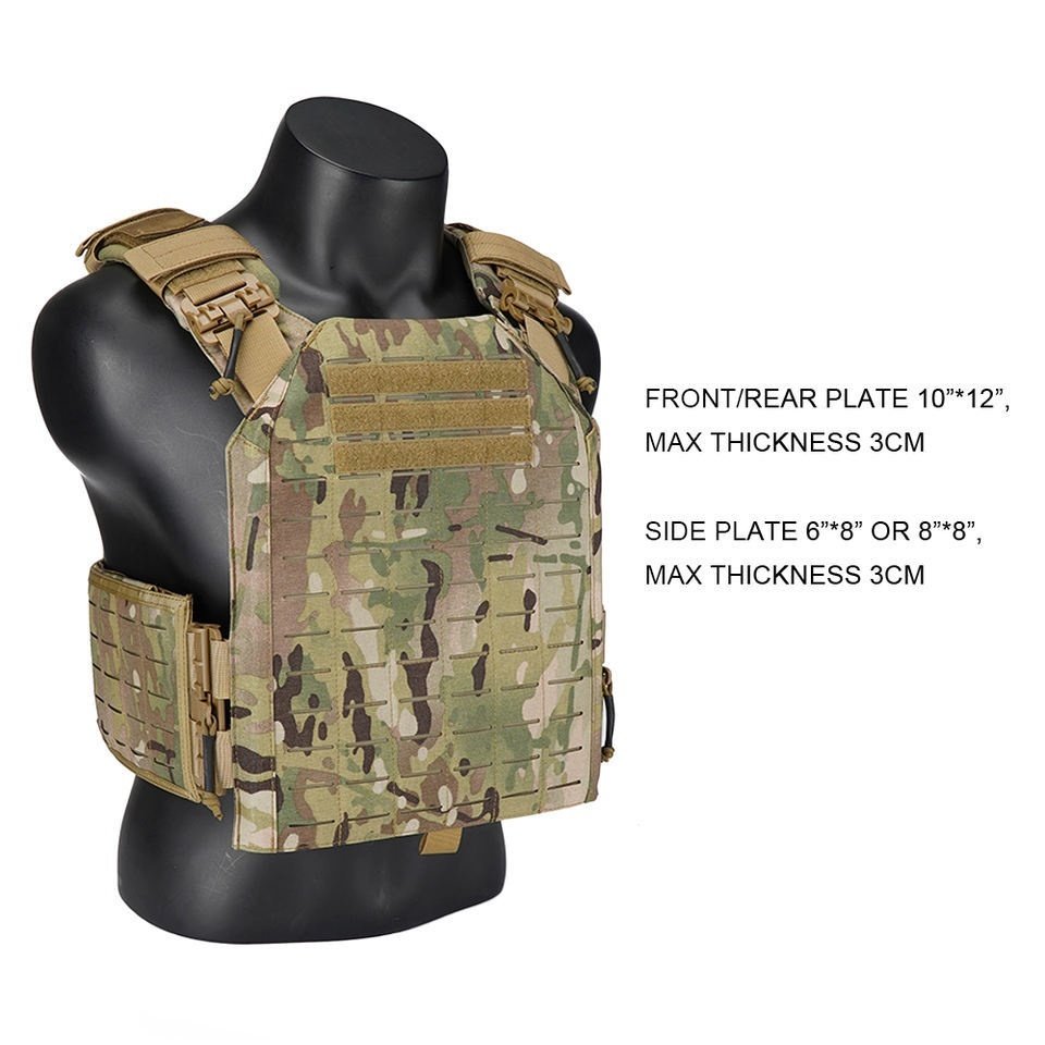 Nylon 1000D Laser Cutting Buckle Quick Take Off Tactical Vest - Image 3